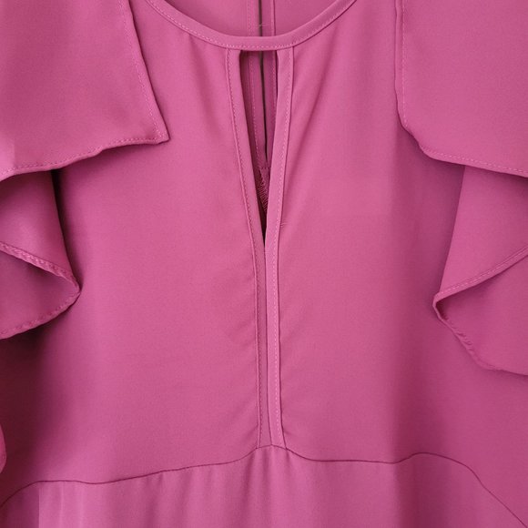🌟 NWT B COLLECTION BY BOBEAU Remarkable Color Drenched Orchid Blouse Size S - Picture 3 of 9